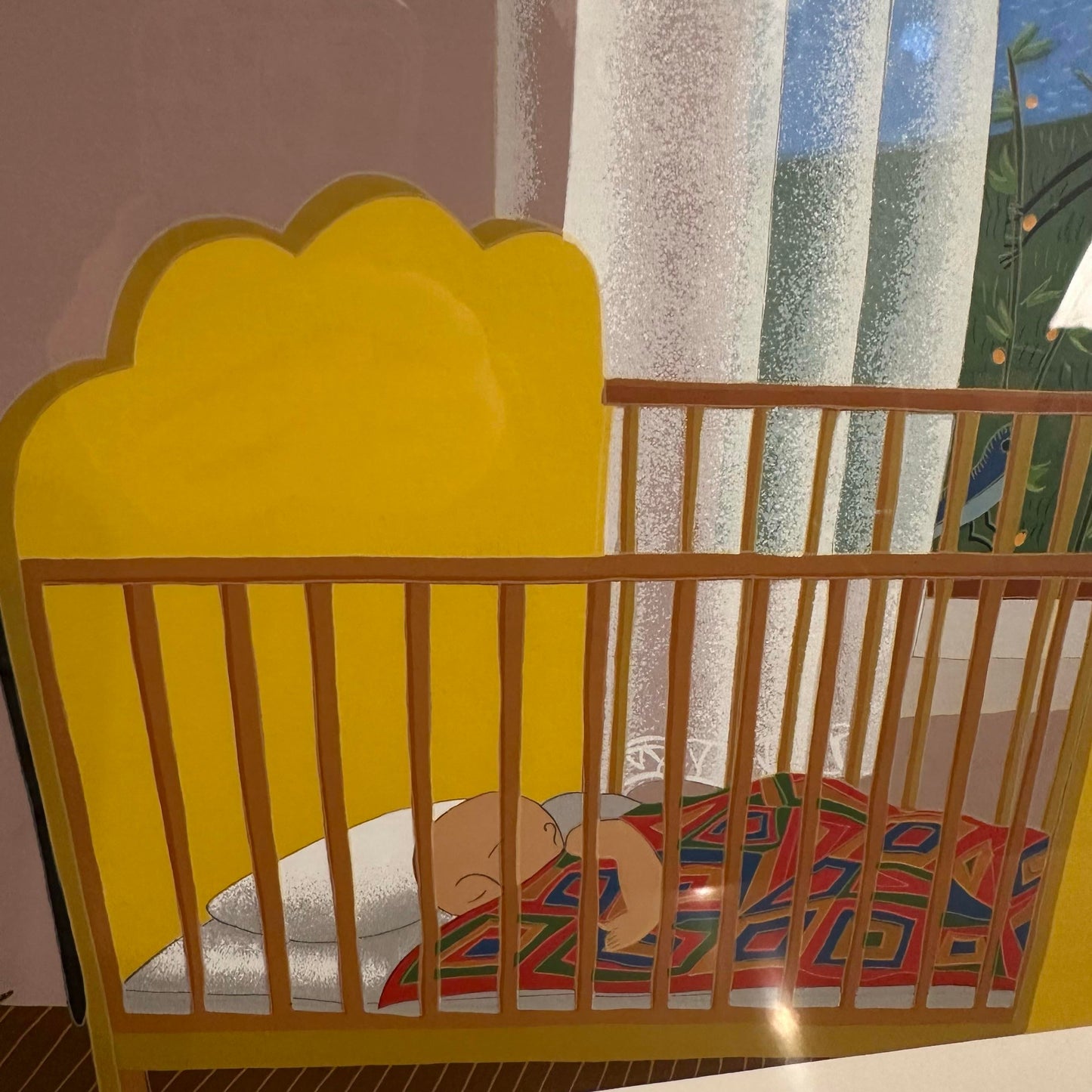 Thomas McKnight Yellow Cradle Serigraph Artist Proof