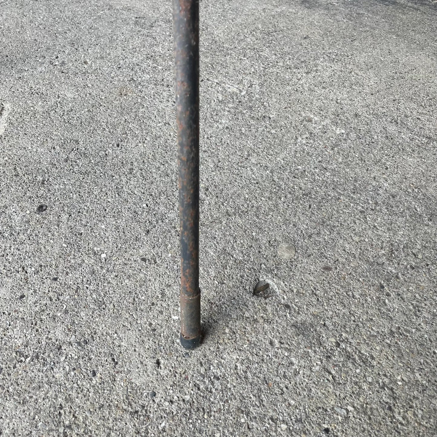 Mid 20th Century Milo Baughman for Pacific Iron Works Glass and Iron Table Square