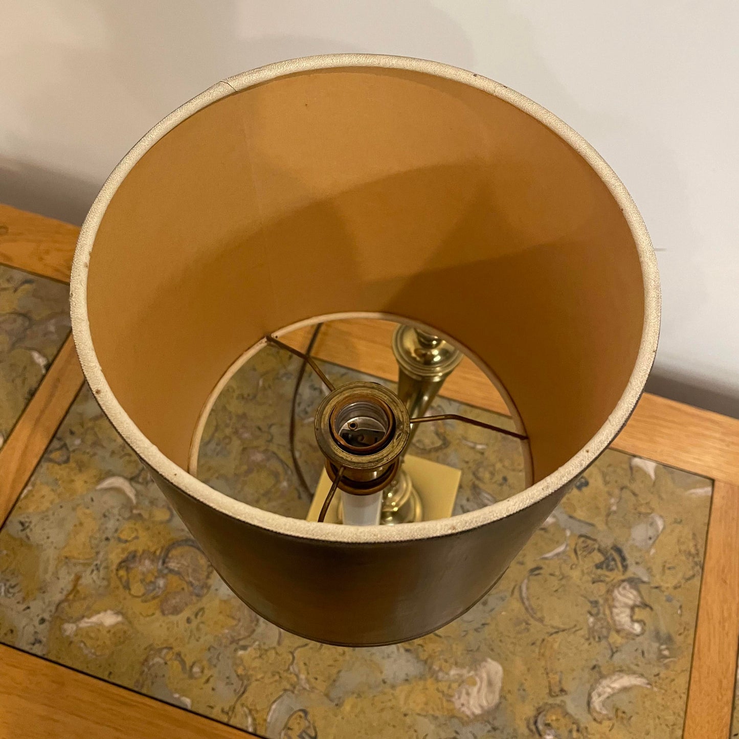 1970s Mid-Century Modern Brass Stiffel Table Lamp