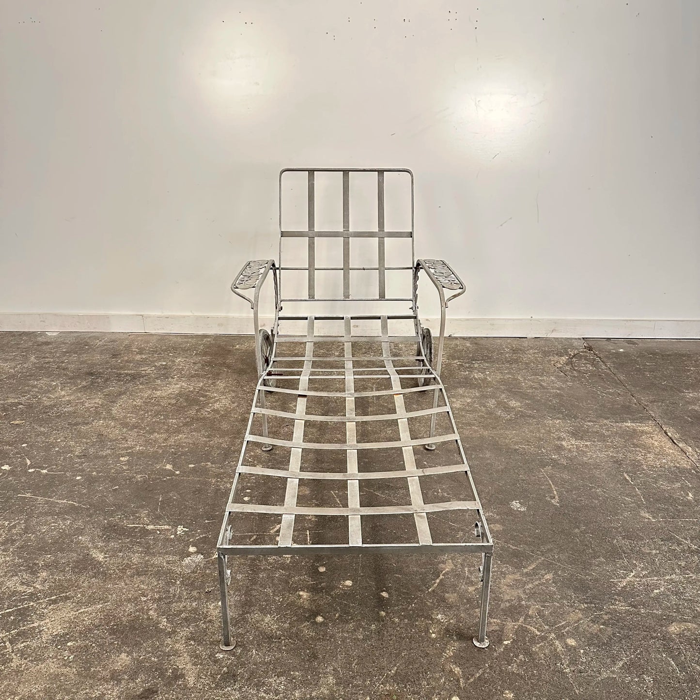 Outdoor Adjustable Chaise Lounge Chair Fruit Pattern