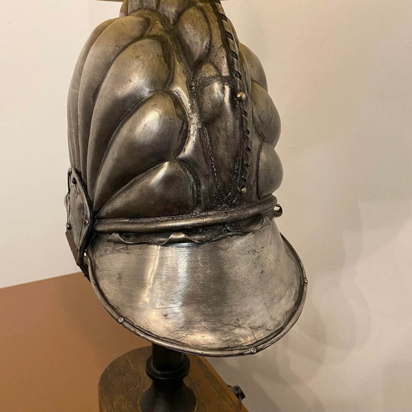 Roman Helmet Table Lamp Substantial Large