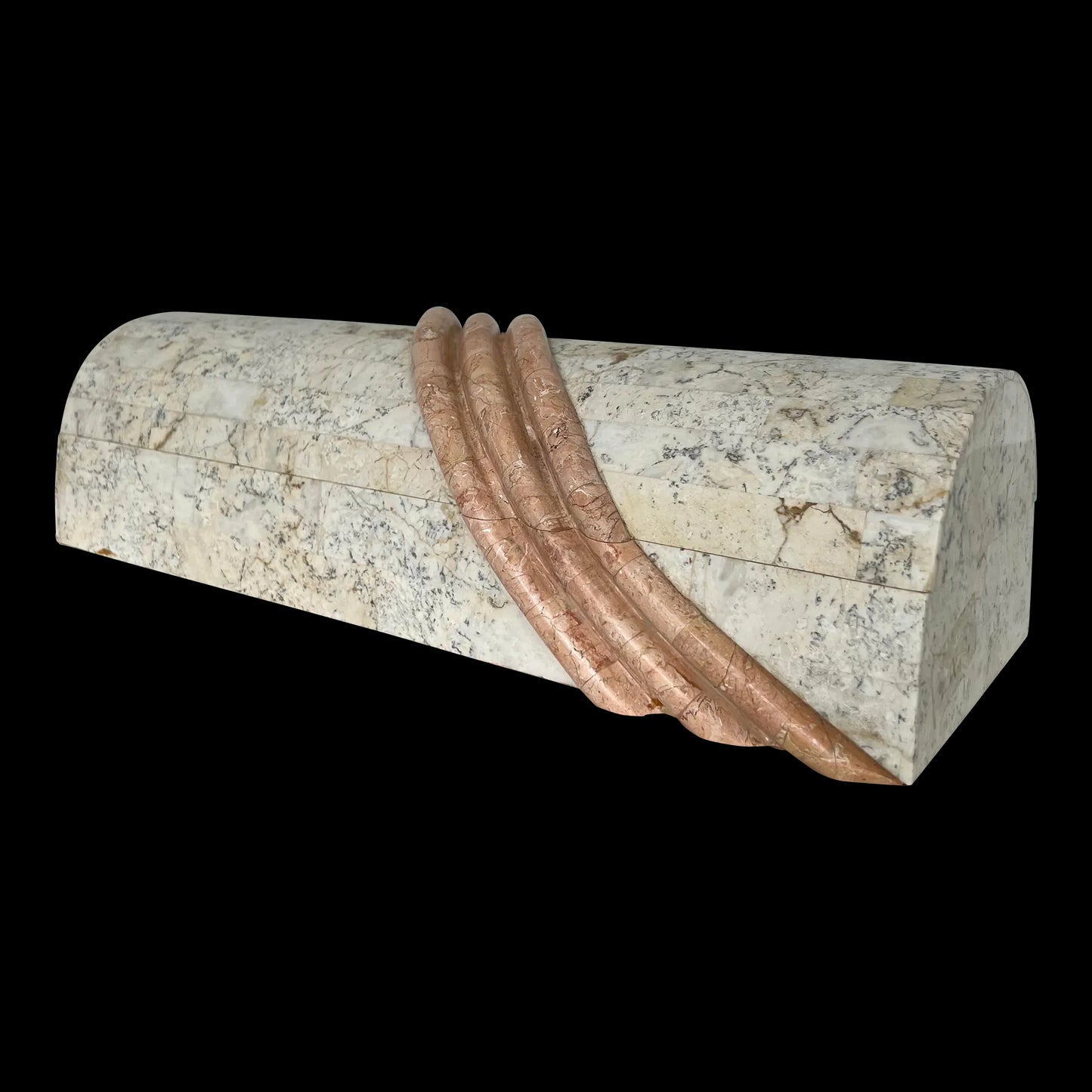 Maitland Smith Tessellated Marble Storage Box