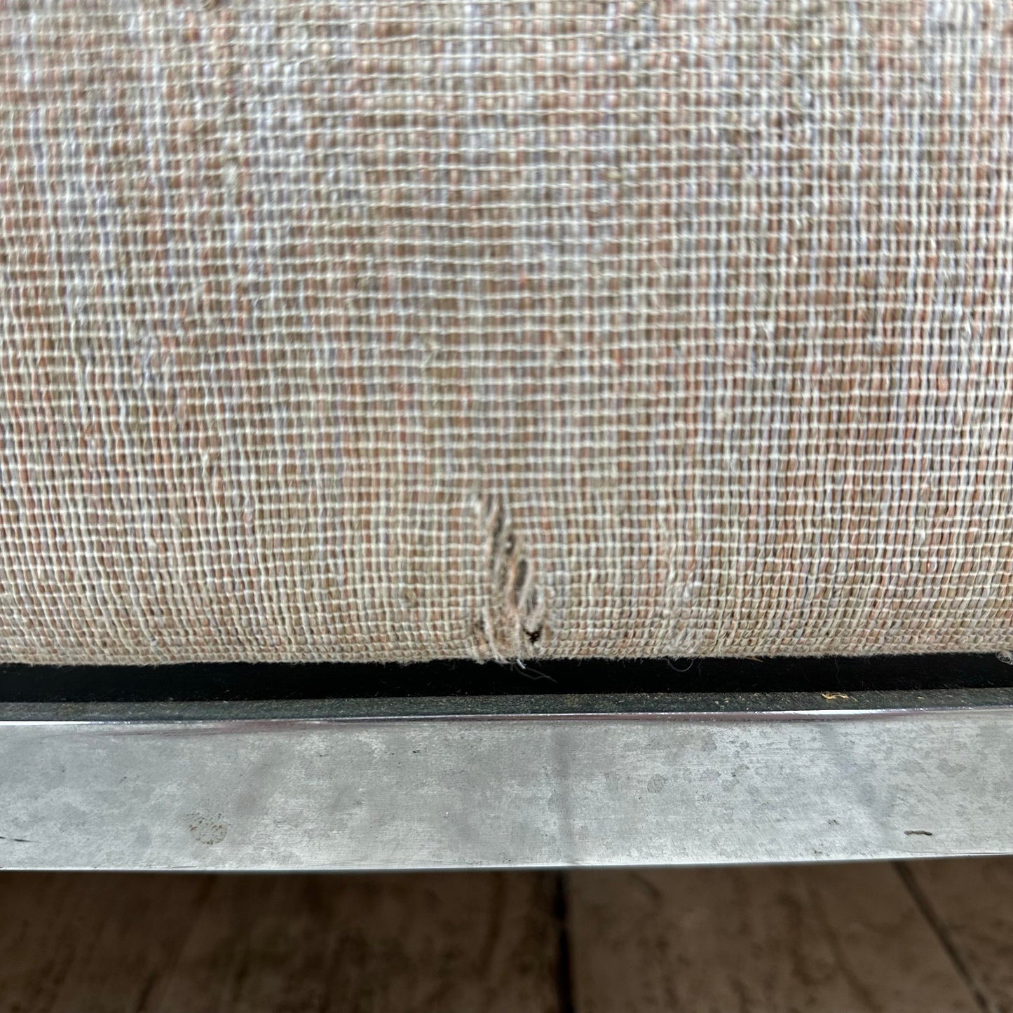 Mid Century Modern Florence Knoll Relaxed Two Seater Sofa Loveseat for Reupholstery