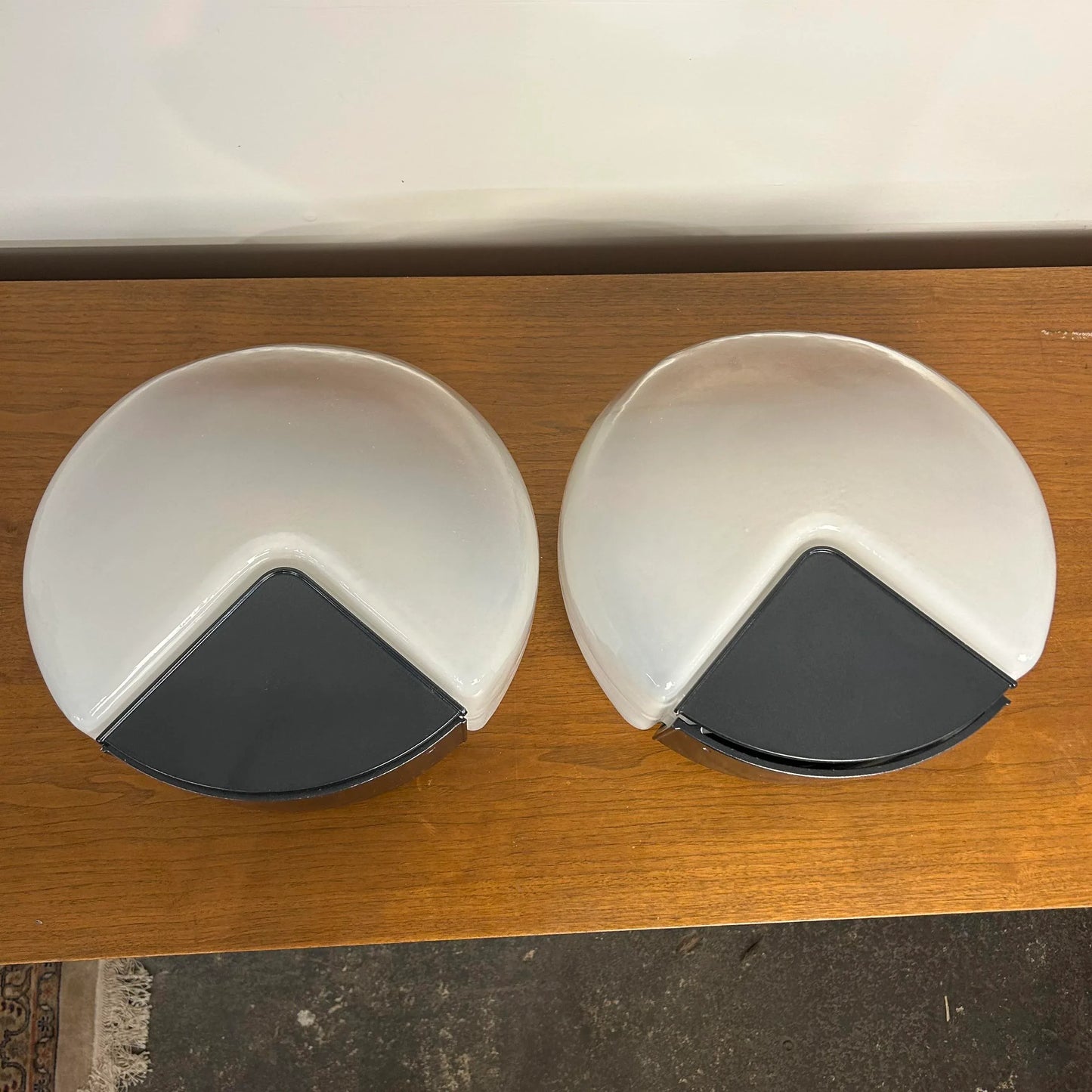 Pair of Vetri Murano Glass Wall Sconce Lights by Roberto Pamio