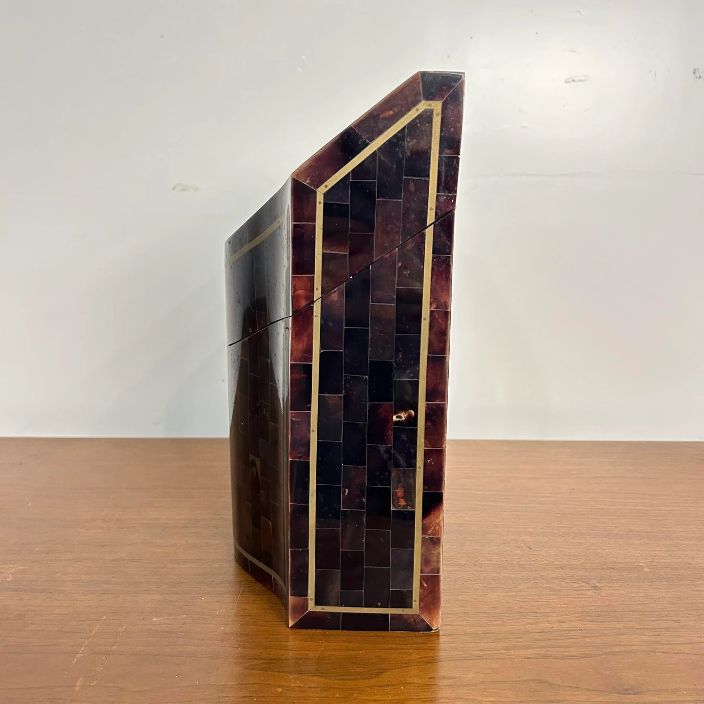 Tessellated Marble Box by Karl Springer