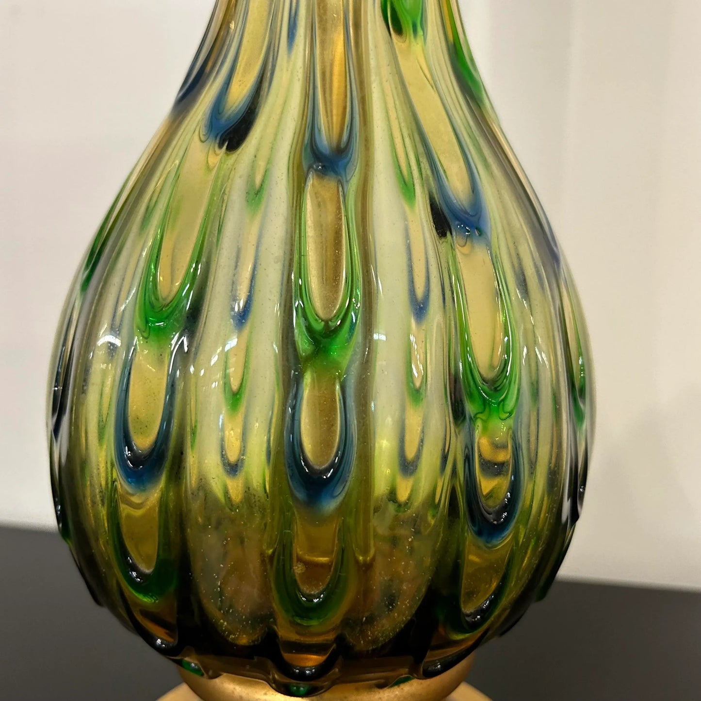 Mid Century Murano Glass Table Lamp