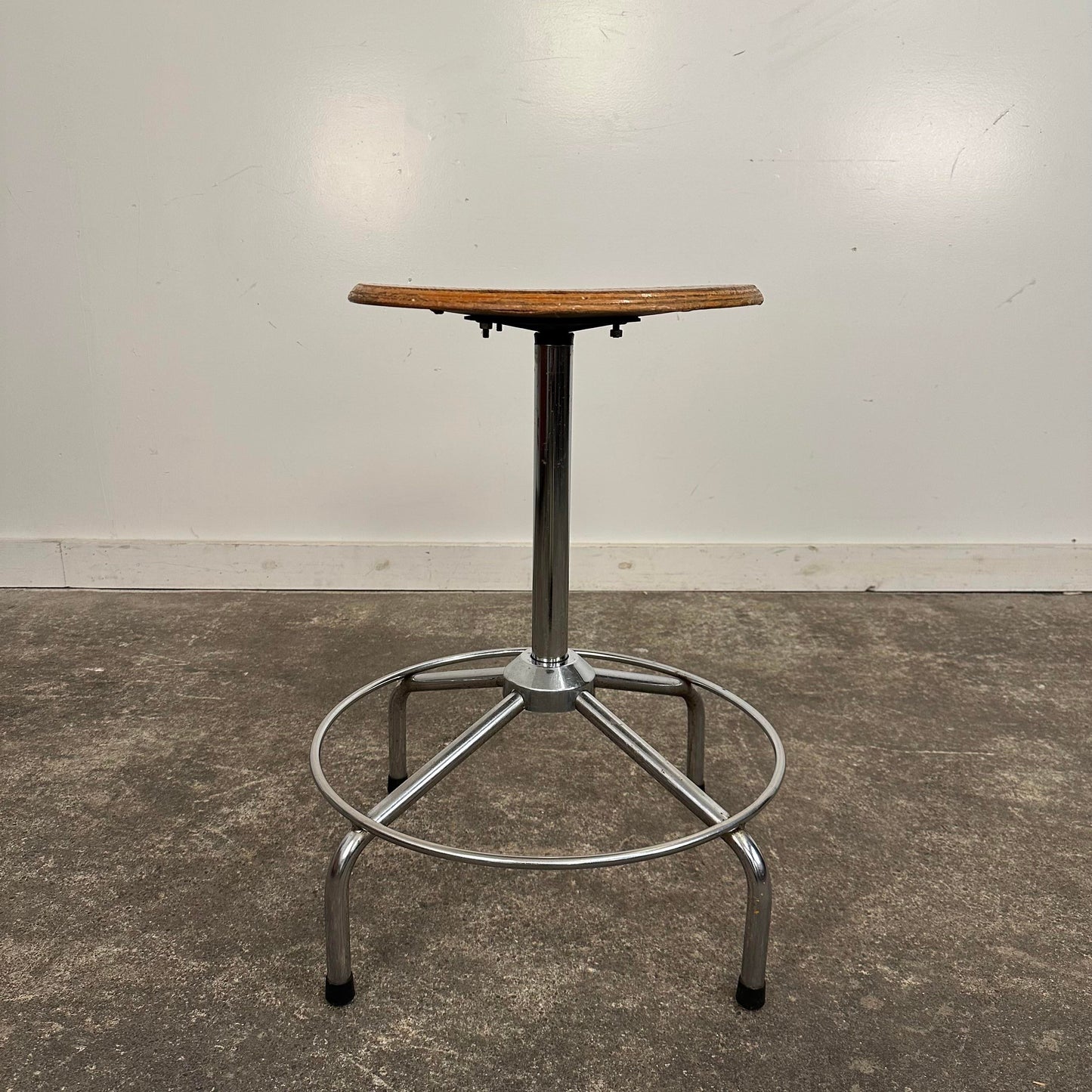 Mid Century Modern Workshop Task Stool Made in Italy