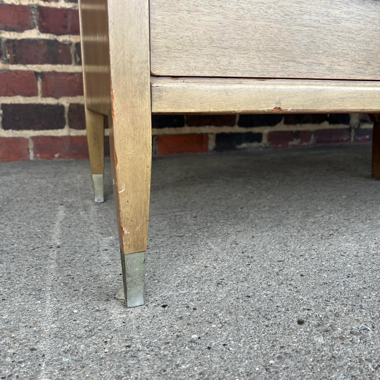 American of Martinsville Travertine Top Dresser