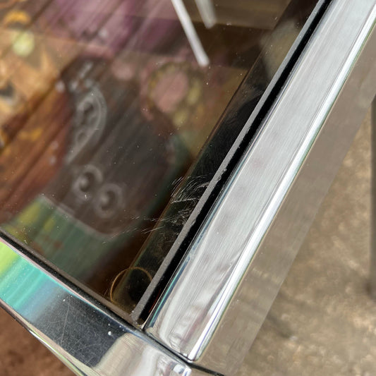 Milo Baughman Chrome and Smoked Glass Dining Set Dillingham Chairs