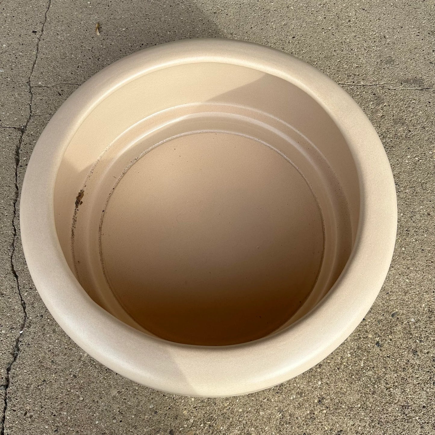 21” Large Architectural Pottery Ap “Tire” Planter by John Follis Large