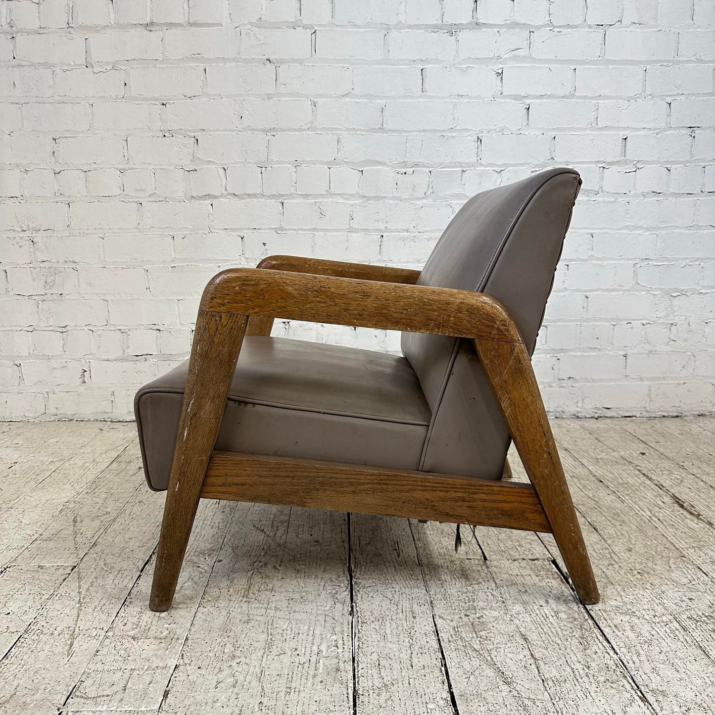 Solid Maple Thonet Lounge Arm Chair