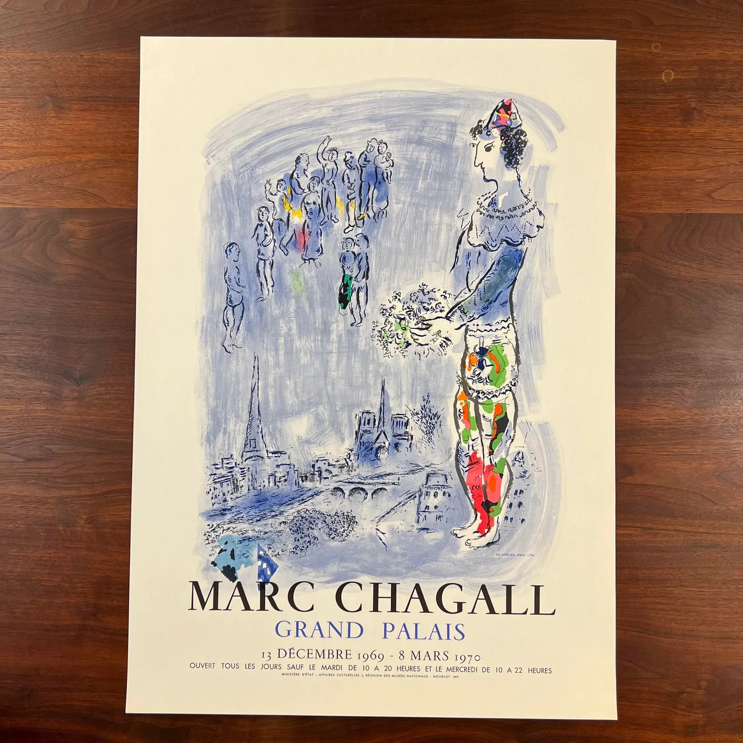 Marc Chagall “The Magician of Paris” Lithograph 1970