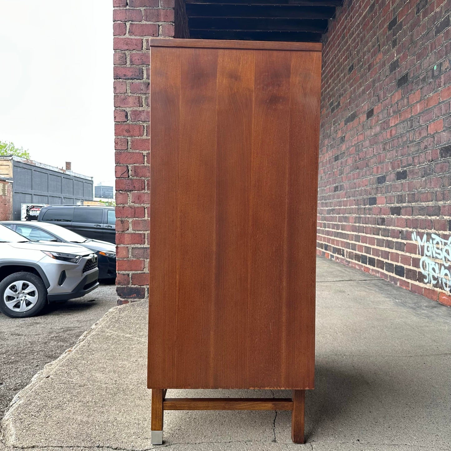 Stanley Distinctive Tall Dresser Rosewood and Stainless Details