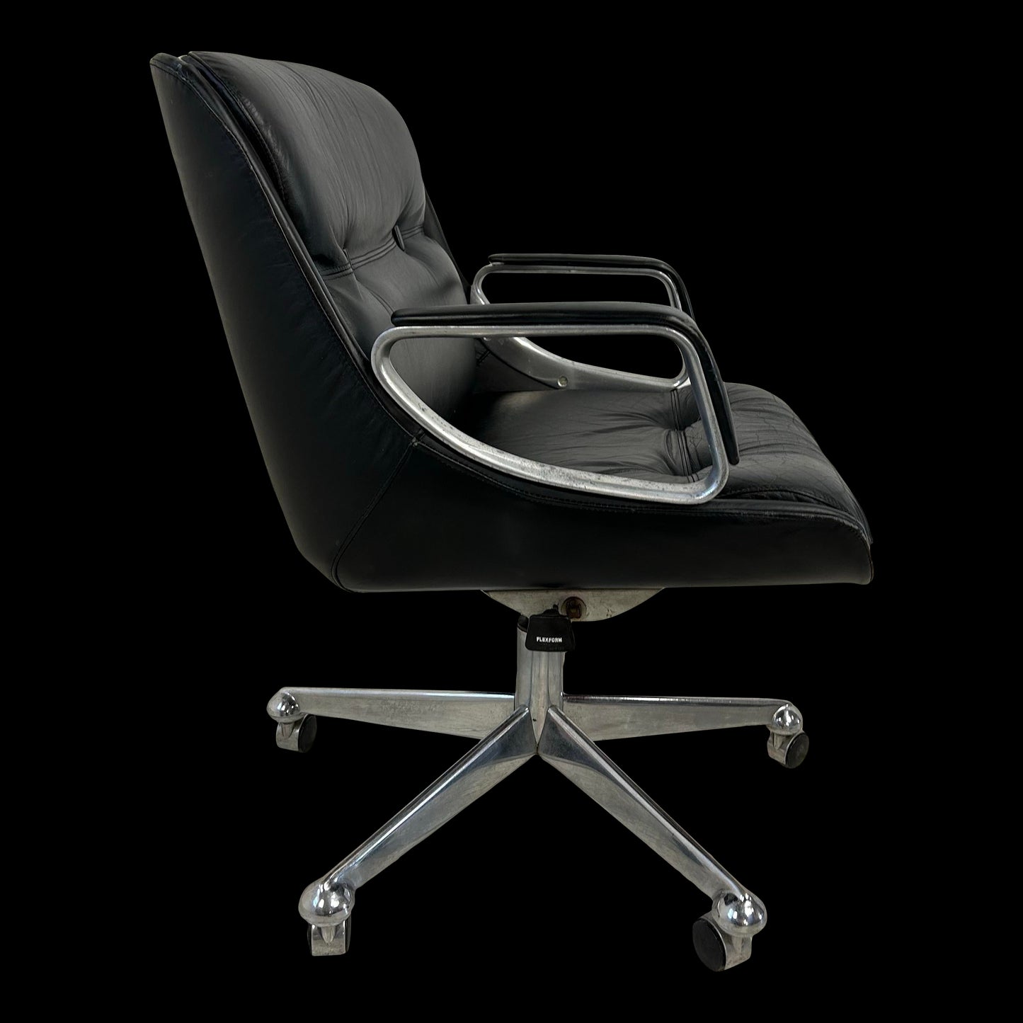 Jean Gillon Mid-Century Modern Office Chair Brazillian Leather