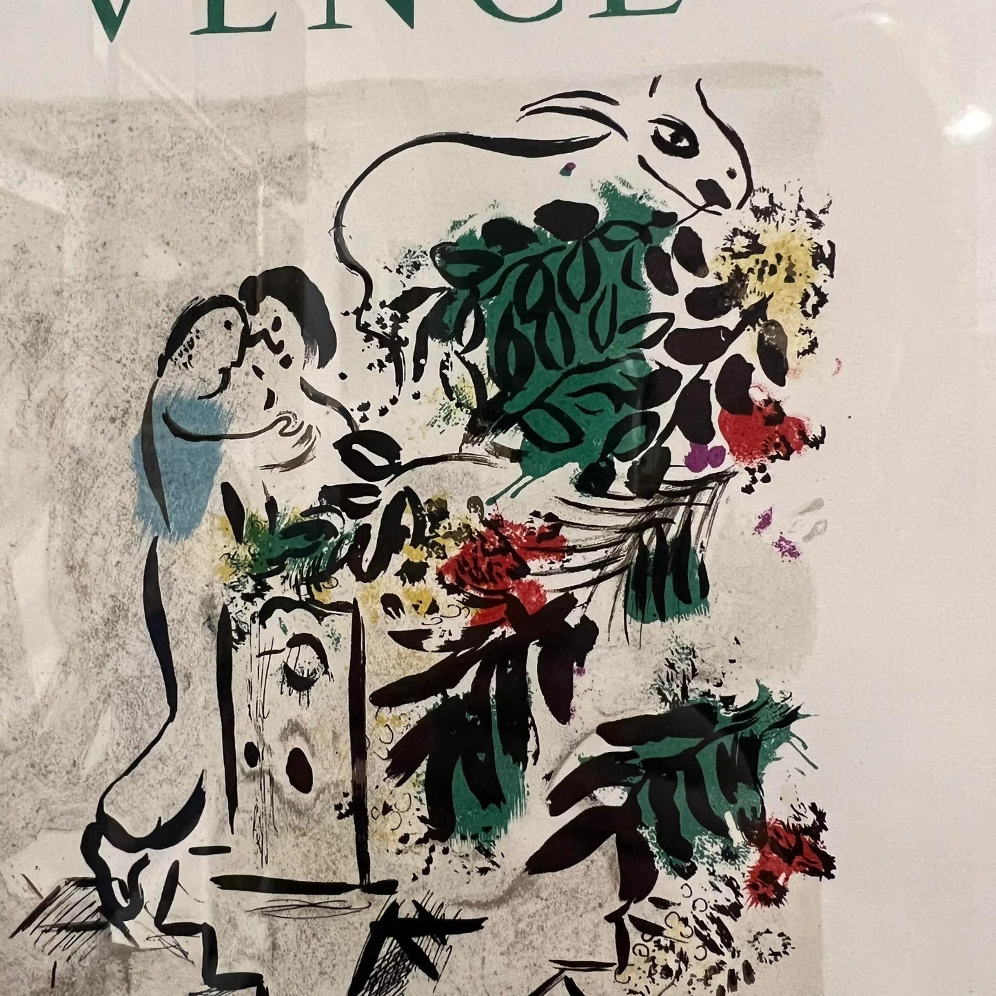Marc Chegal “Vence - Cite’ Des Arts Et Des Fleurs” Print 1954