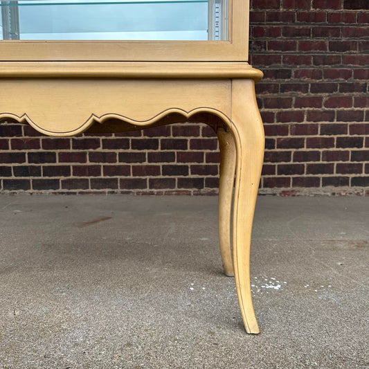 French Style Curio Glass Cabinet Hutch by Treasure House