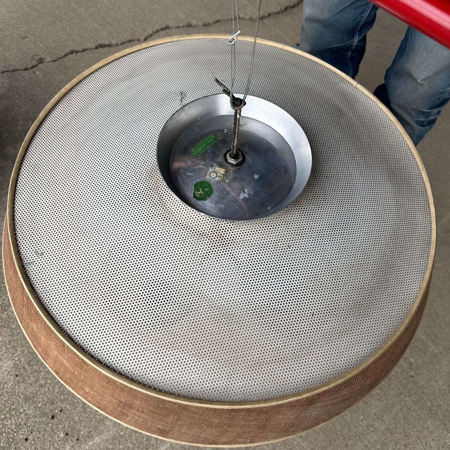 Mid Century Modern Chandelier Hanging Lamp by Gerald Thurston for Lightolier 1