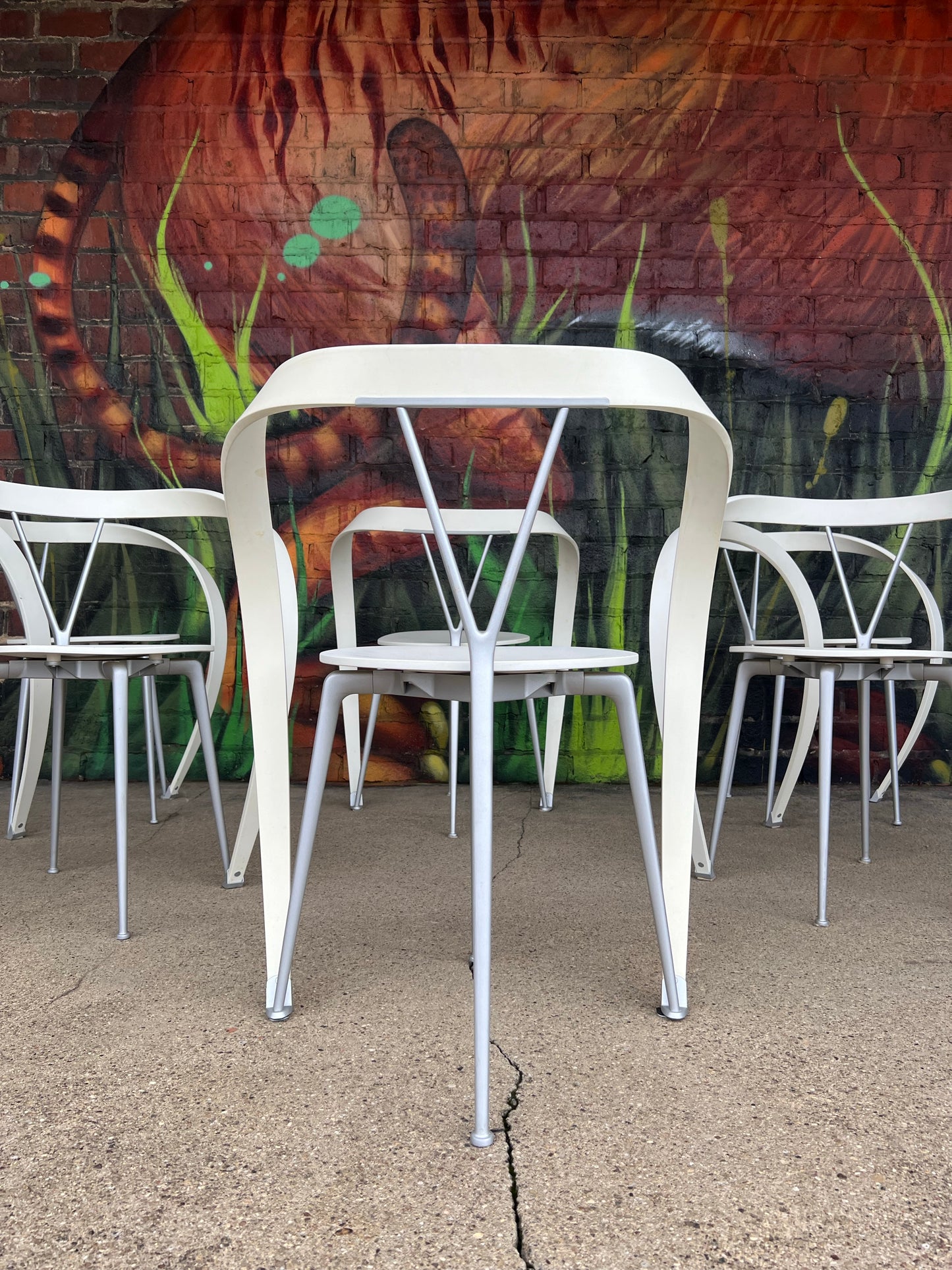 Set of 6 Revers Dining Chairs by Andrea Branzi for Cassina