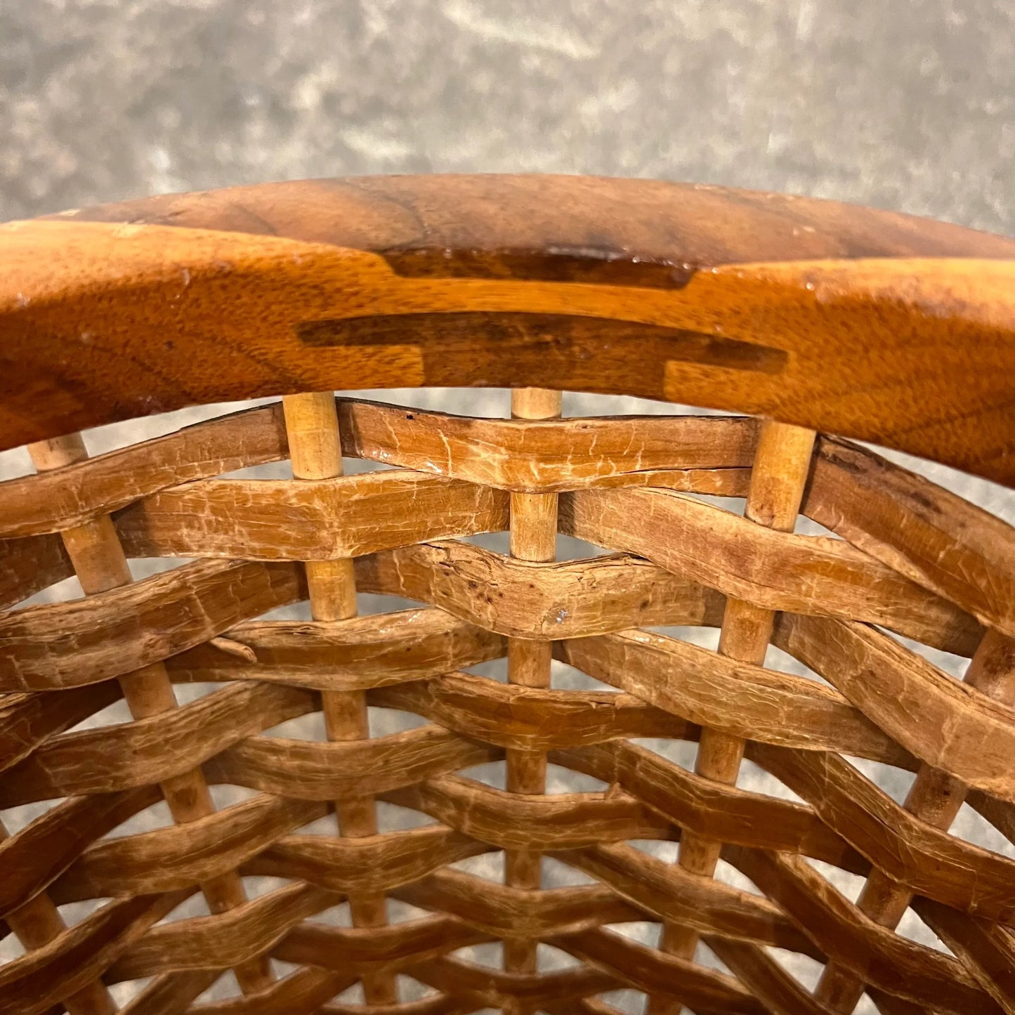 Rude Osolnik Danish American Modern Woven Wastebasket