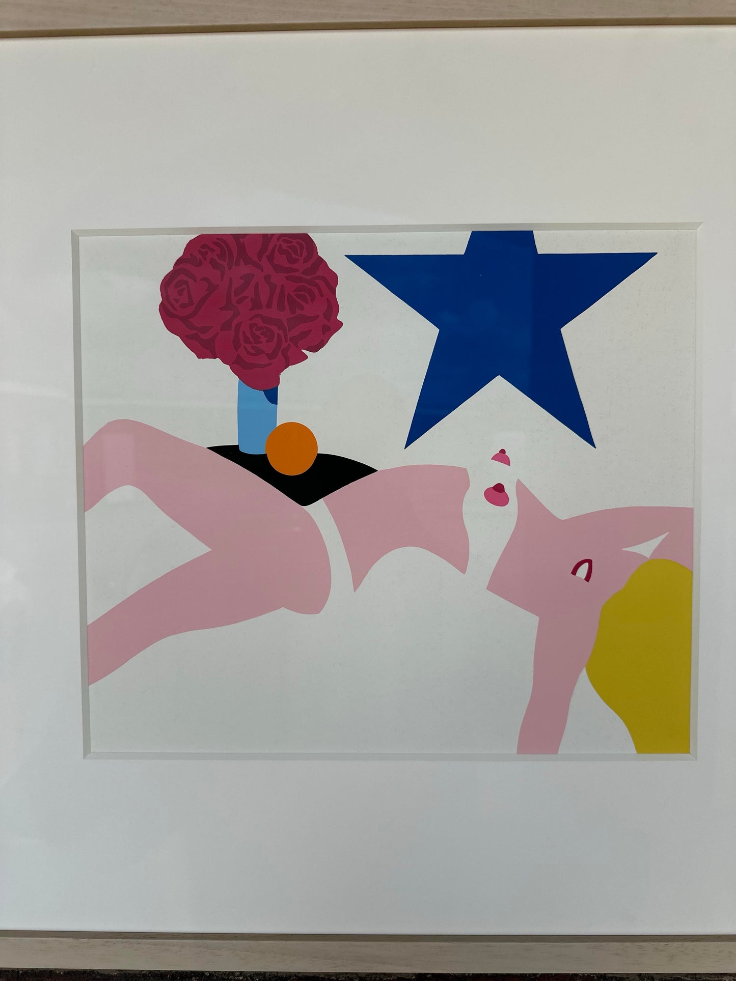 Tom Wesselmann Nude Screen Print 1968 Expertly Framed