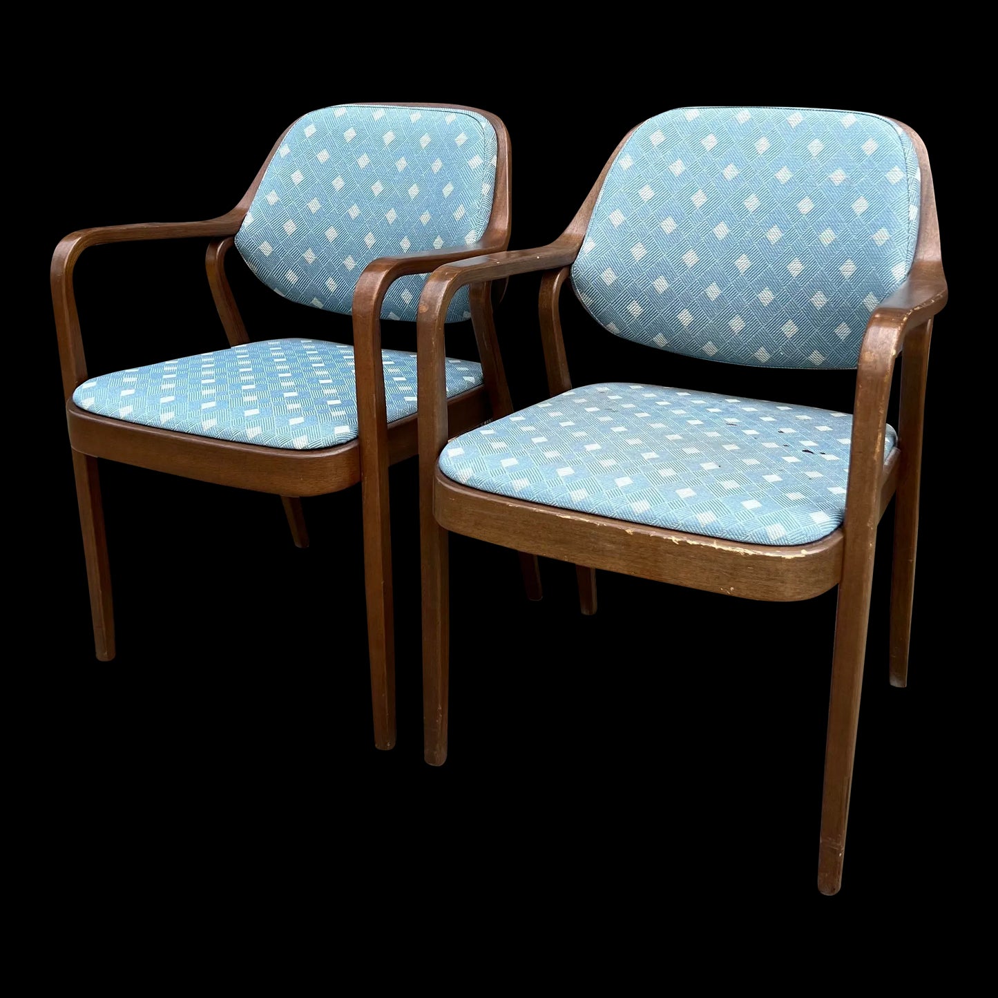 Pair of Bentwood Chairs by Don Pettit for Knoll
