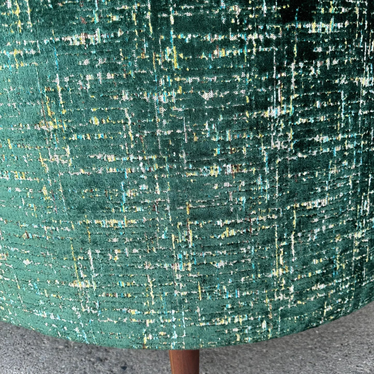 Adrian Pearsall Cloud Sofa Craft Associates Recovered in a Emerald Multi Dimensional Color Velvet.