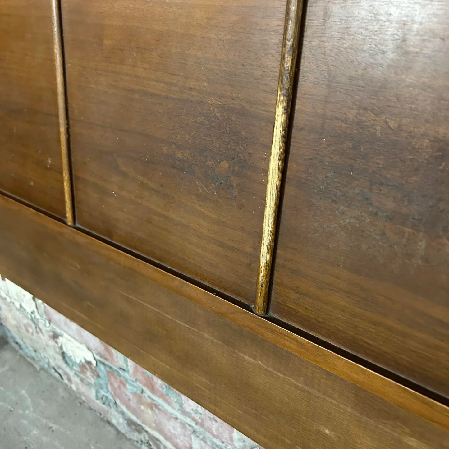 Mid Century Modern Full Size Headboard and Footboard