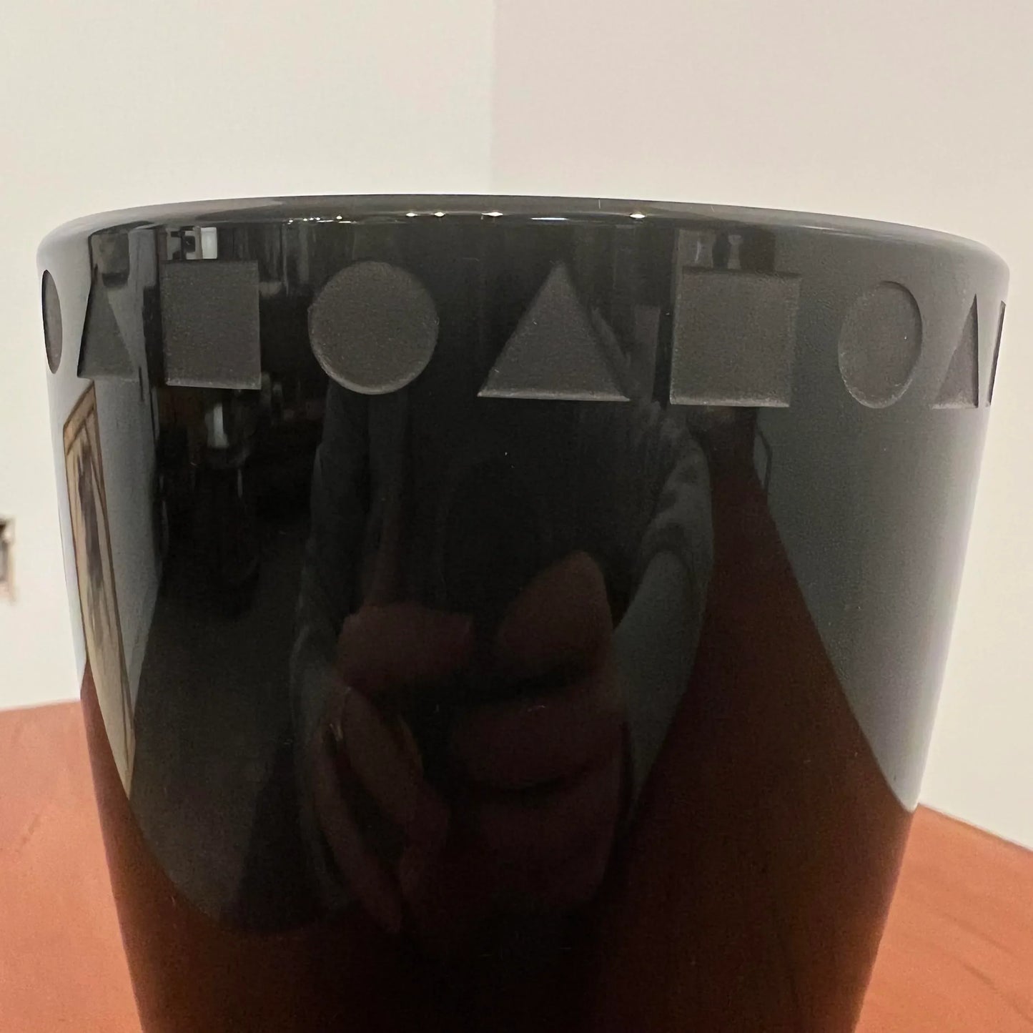 Black Sengai Vase by Ward Bennett for Sasaki