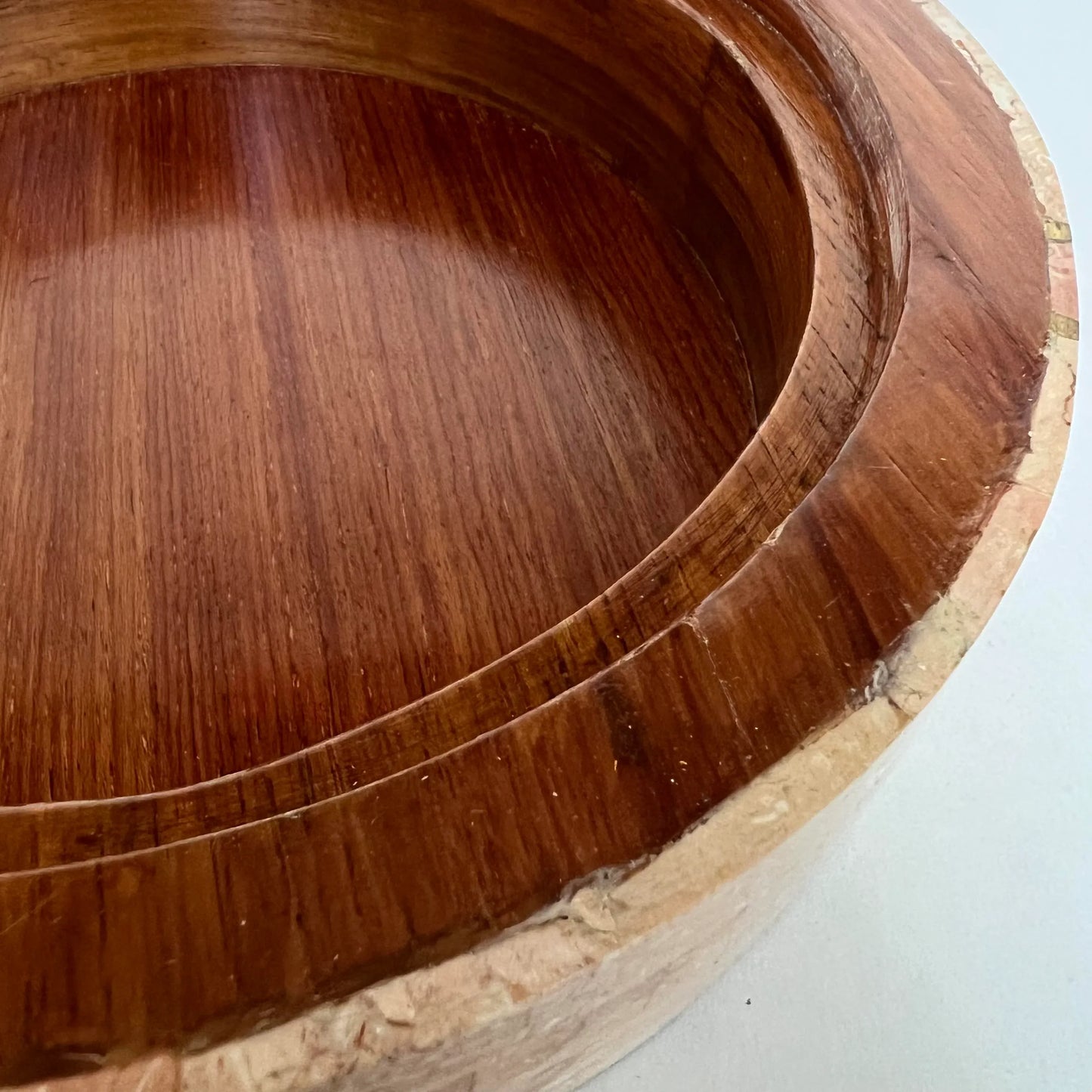 Maitland Smith Tessellated Marble Round Box Locking