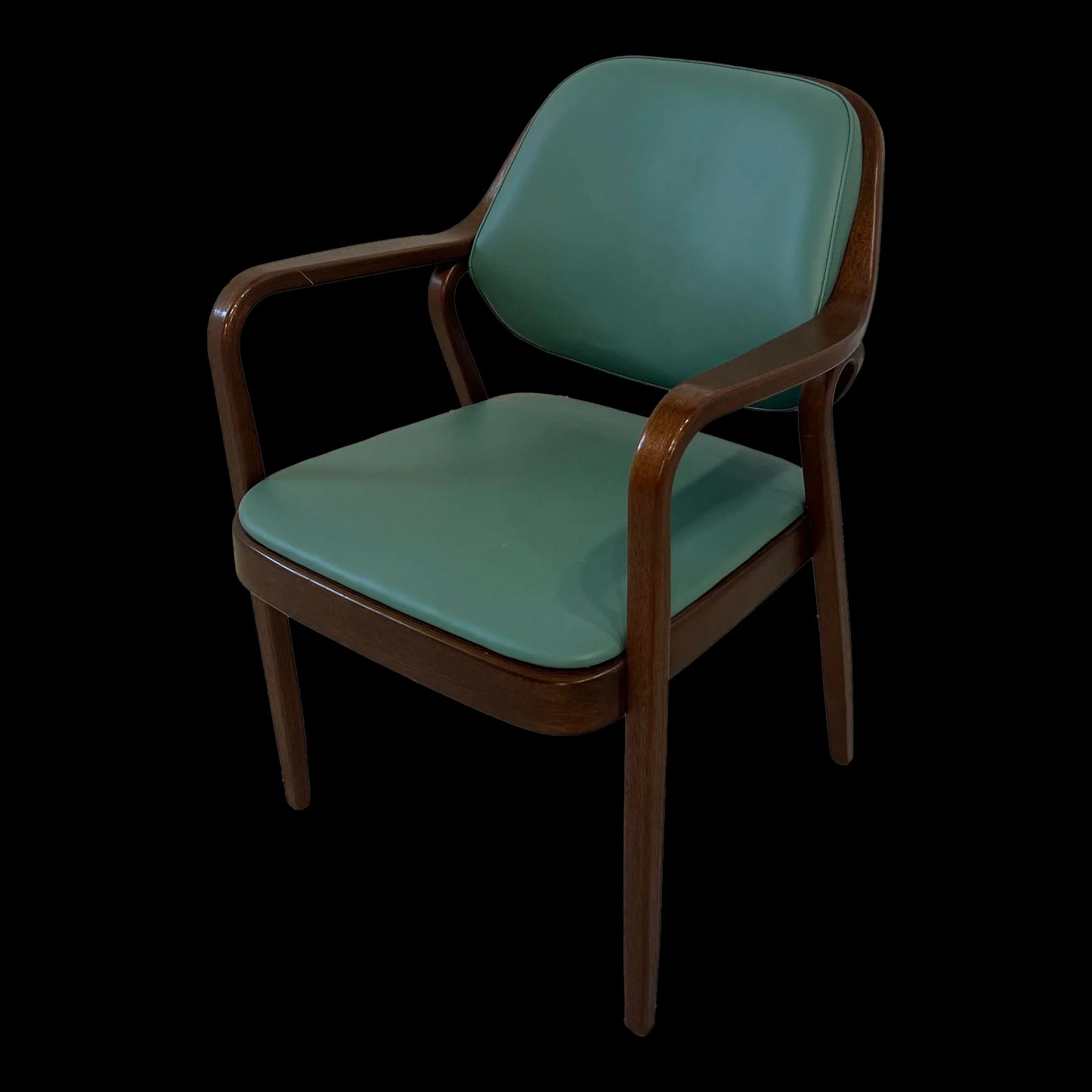 Reupholstered Don Pettit Bentwood Chair for Knoll