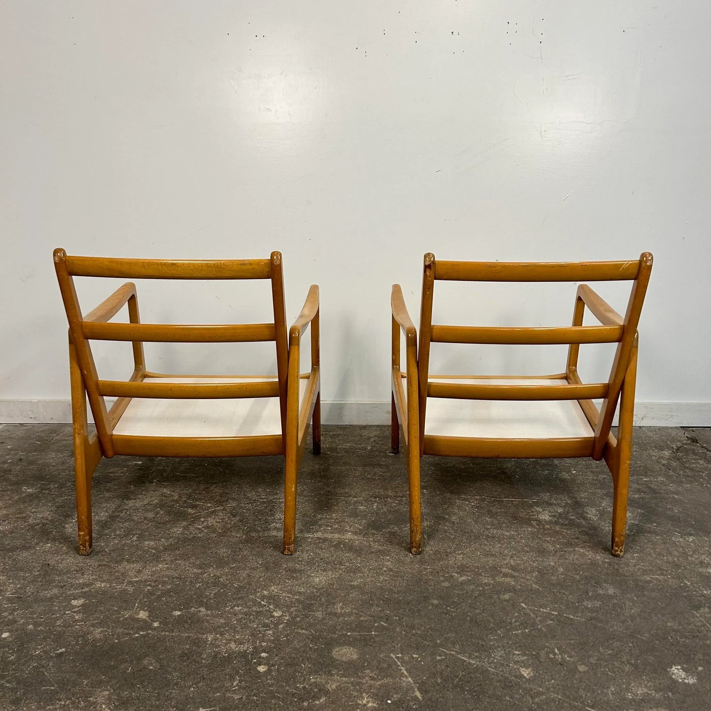 Pair of Danish Modern Lounge Chairs by Ole Wanscher for John Stuart