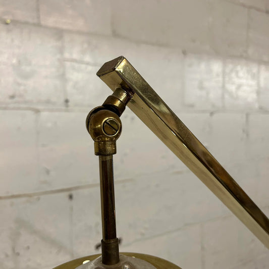 Achille Castiglioni Italian Floor Lamp Brass Marble Lucite