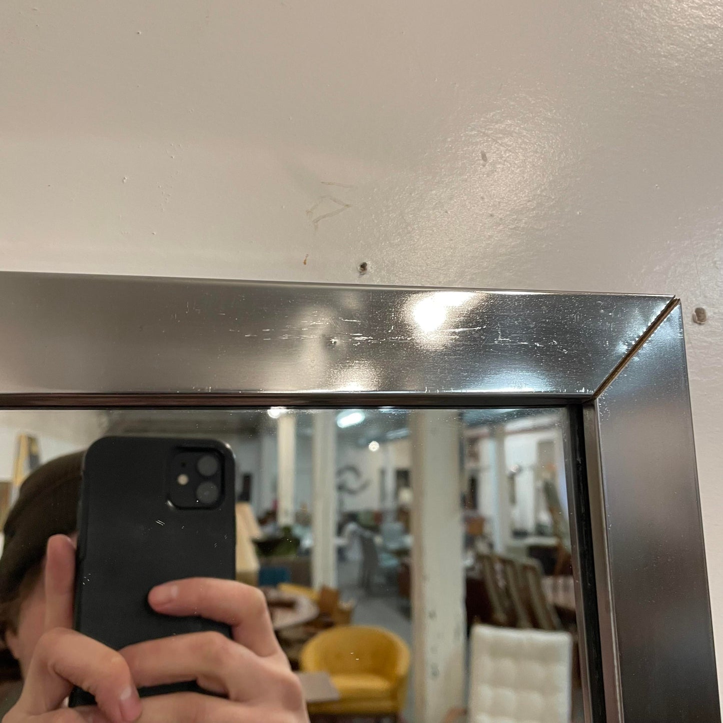 Paul Evans Style Mid Century Modern Mirror