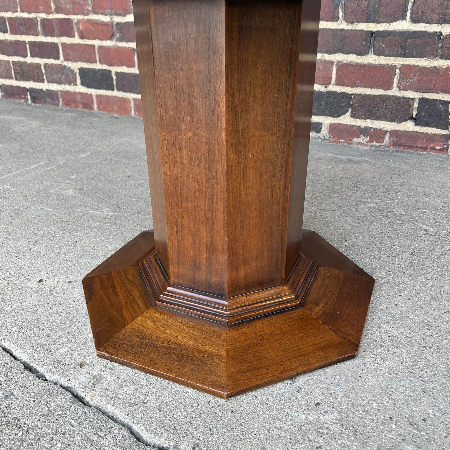 Octagonal Marble Top Game Table Possibly Harvey Probber Hidden Compartment
