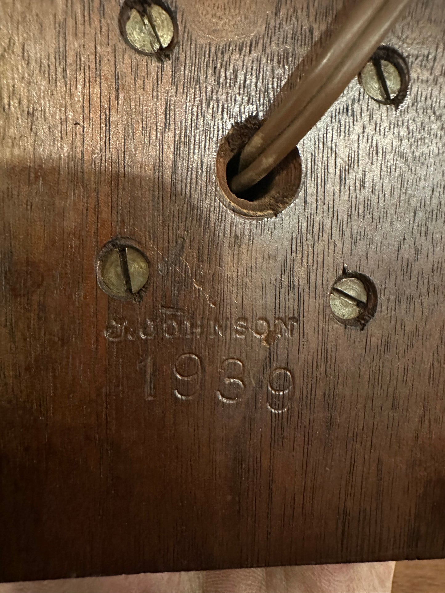 Paul Frankl Skyscraper Table Lamp Signed J Johnson 1939 Wood