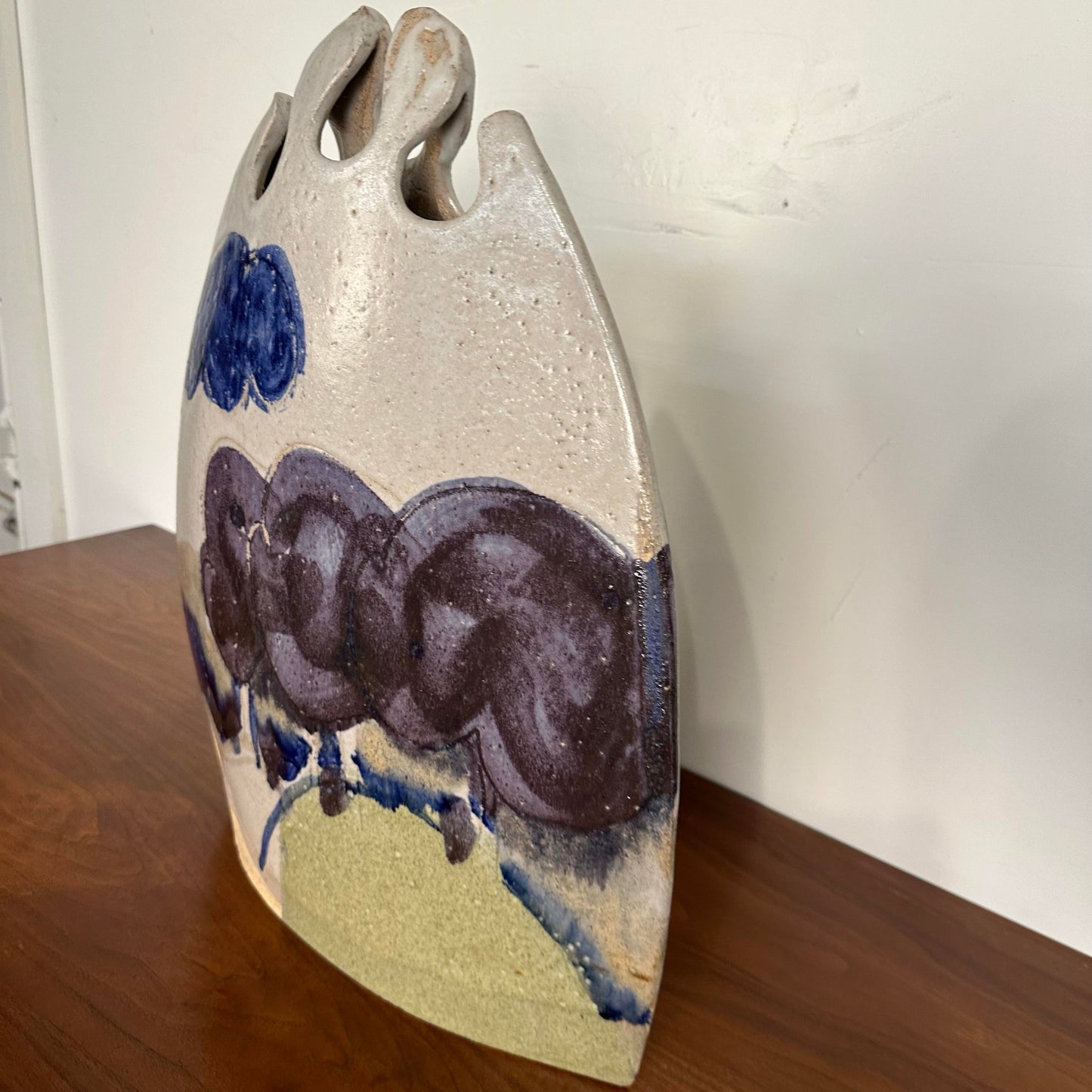 Tall Sculptural Vase by Larry Calhoun “Landscape Weed Pot”