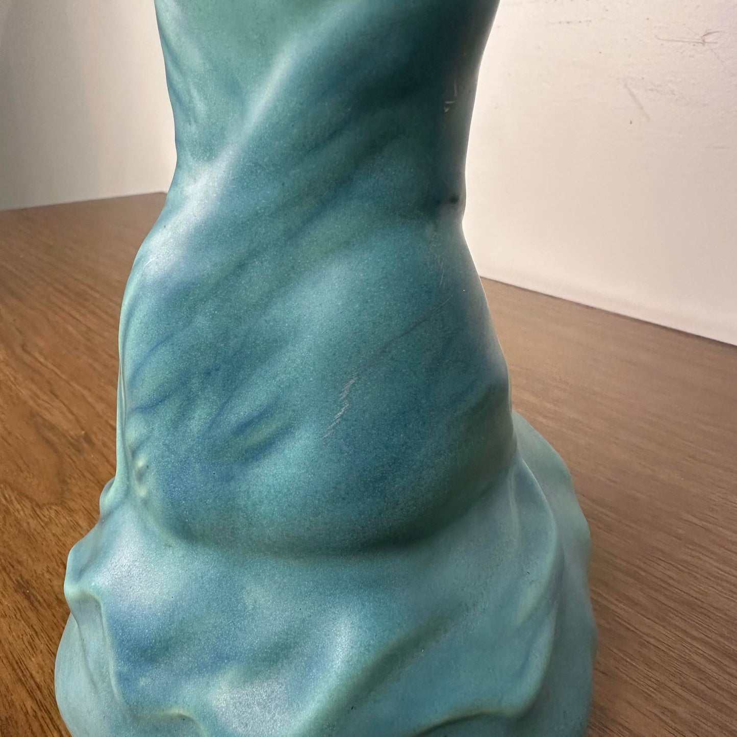 Art Deco Van Briggle Ceramic Figure Pottery Lamp