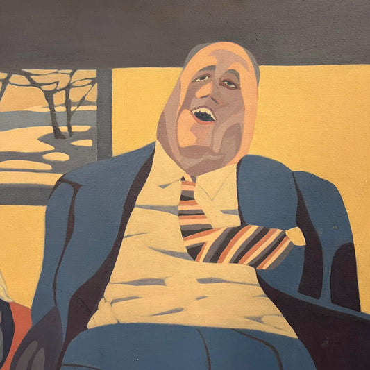 Gail Newman Portrait Painting of Two People Walking