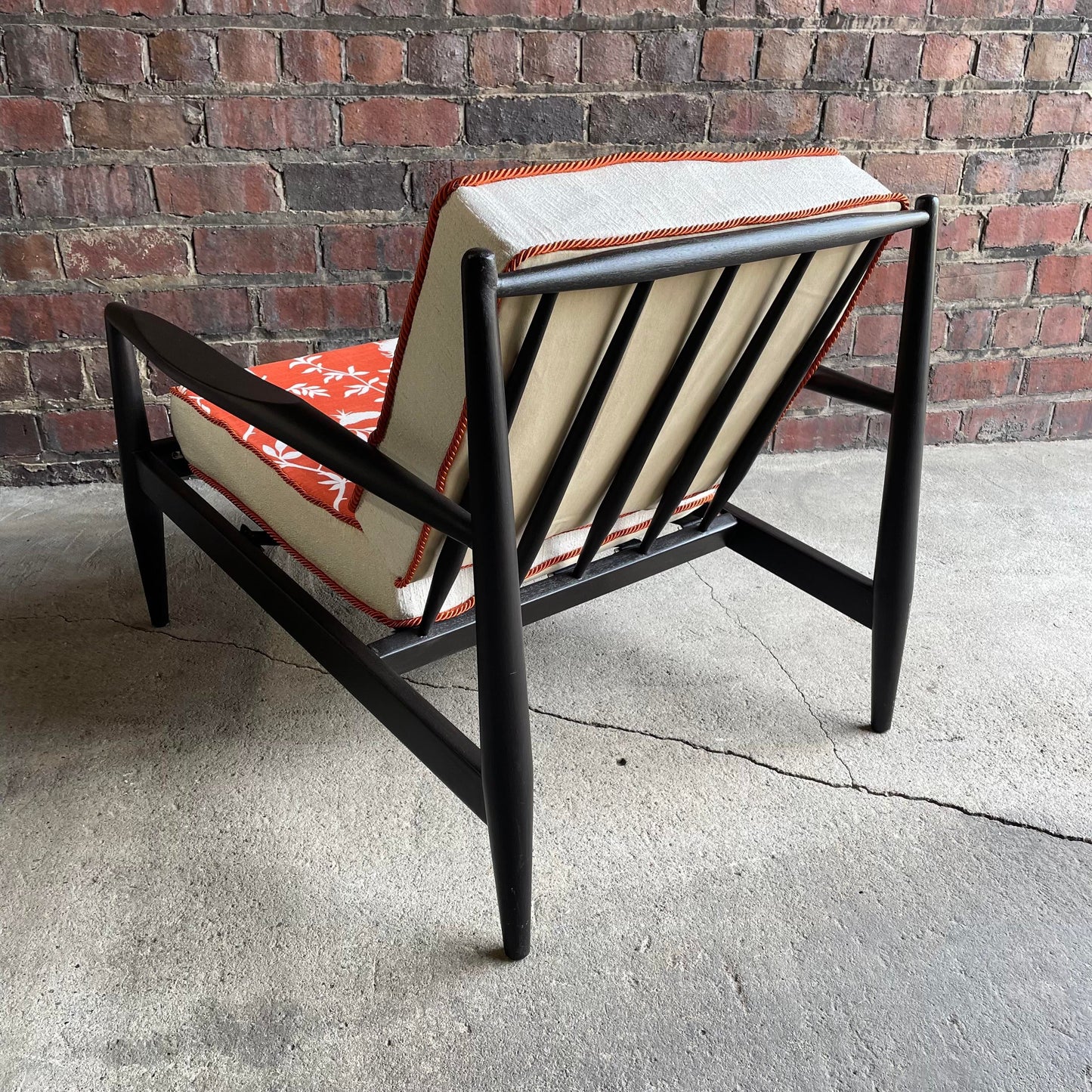 Mid Century Adrian Pearsall for Craft Associates Spindle Back Lounge Chairs, Unmarked - a Pair