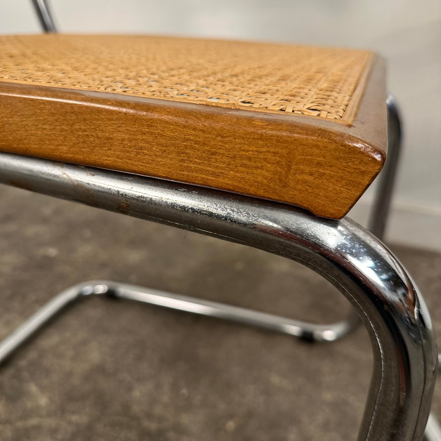 Set of 8 Marcel Breuer for Knoll Cesca Dining Arm Chairs Made in Italy