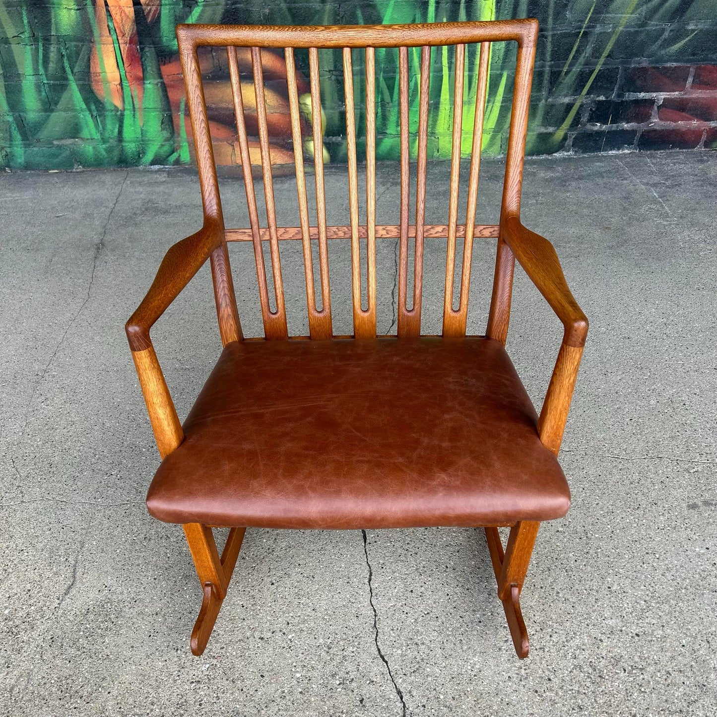 Early Mid Century Modern Hans J. Wegner Rocking Chair Ml-33