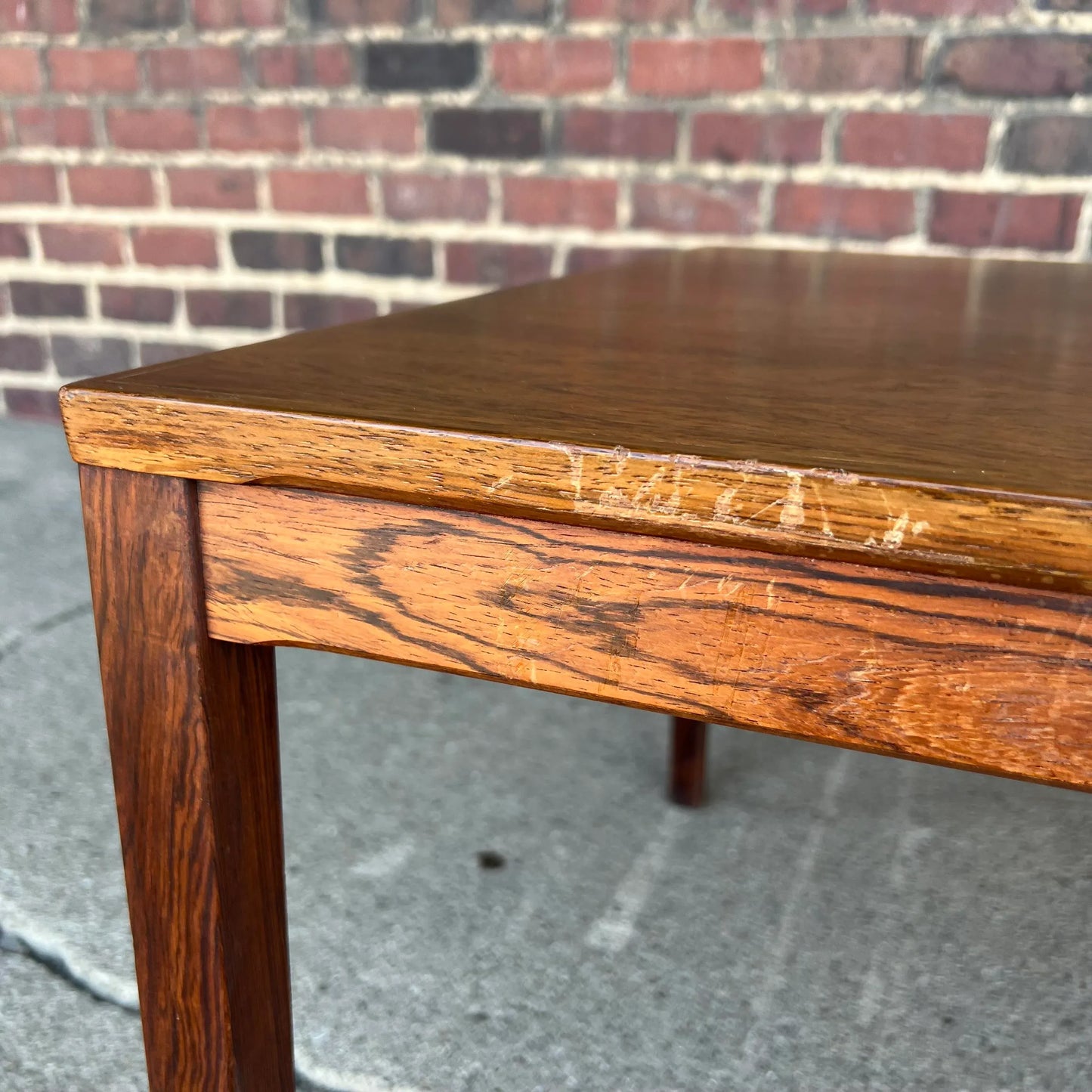 Pair of Haug Snekkeri A/S Rosewood Side Tables for Bruksbo