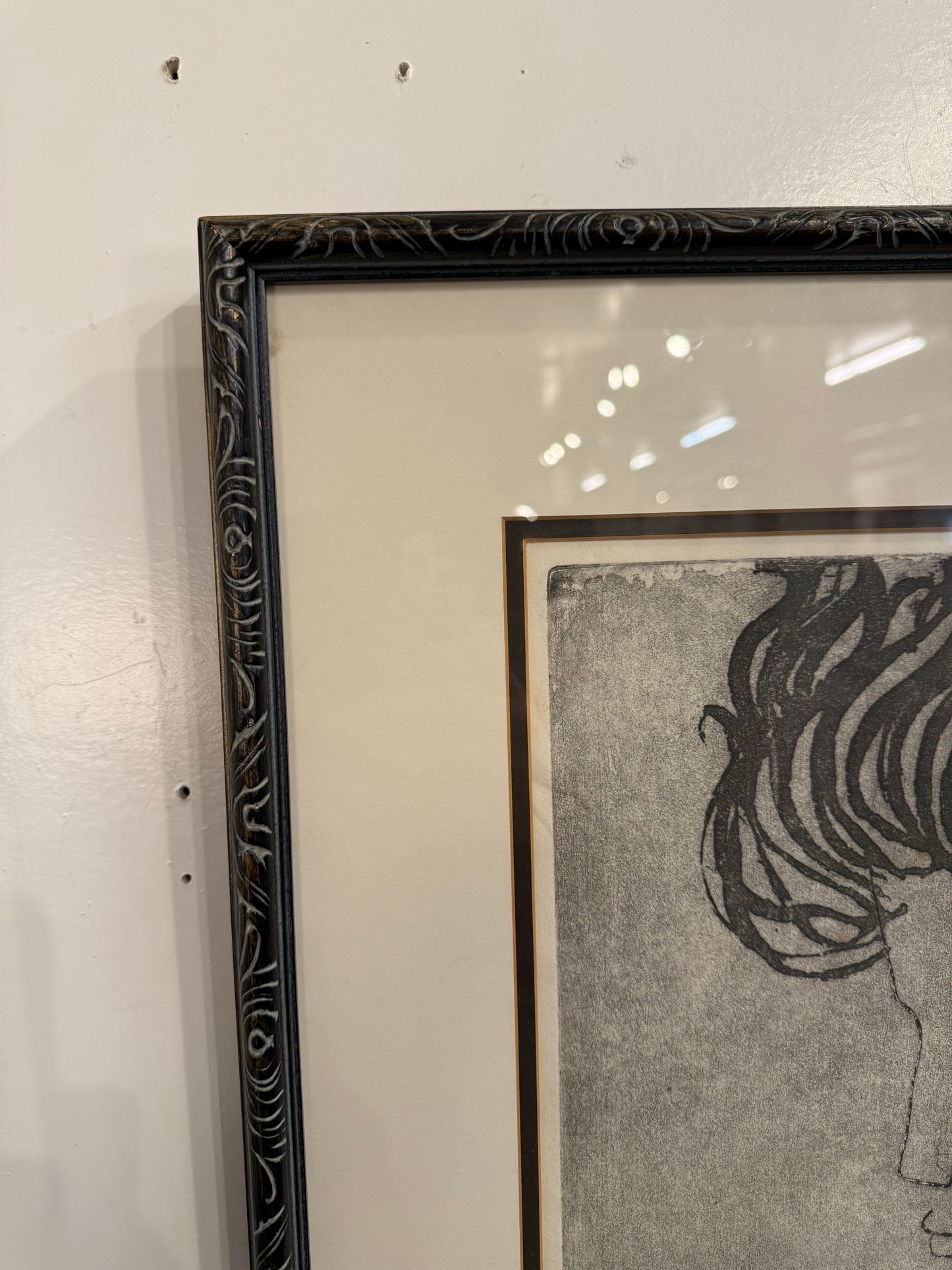 Sharon Bohm Levy “woman” Etching Print