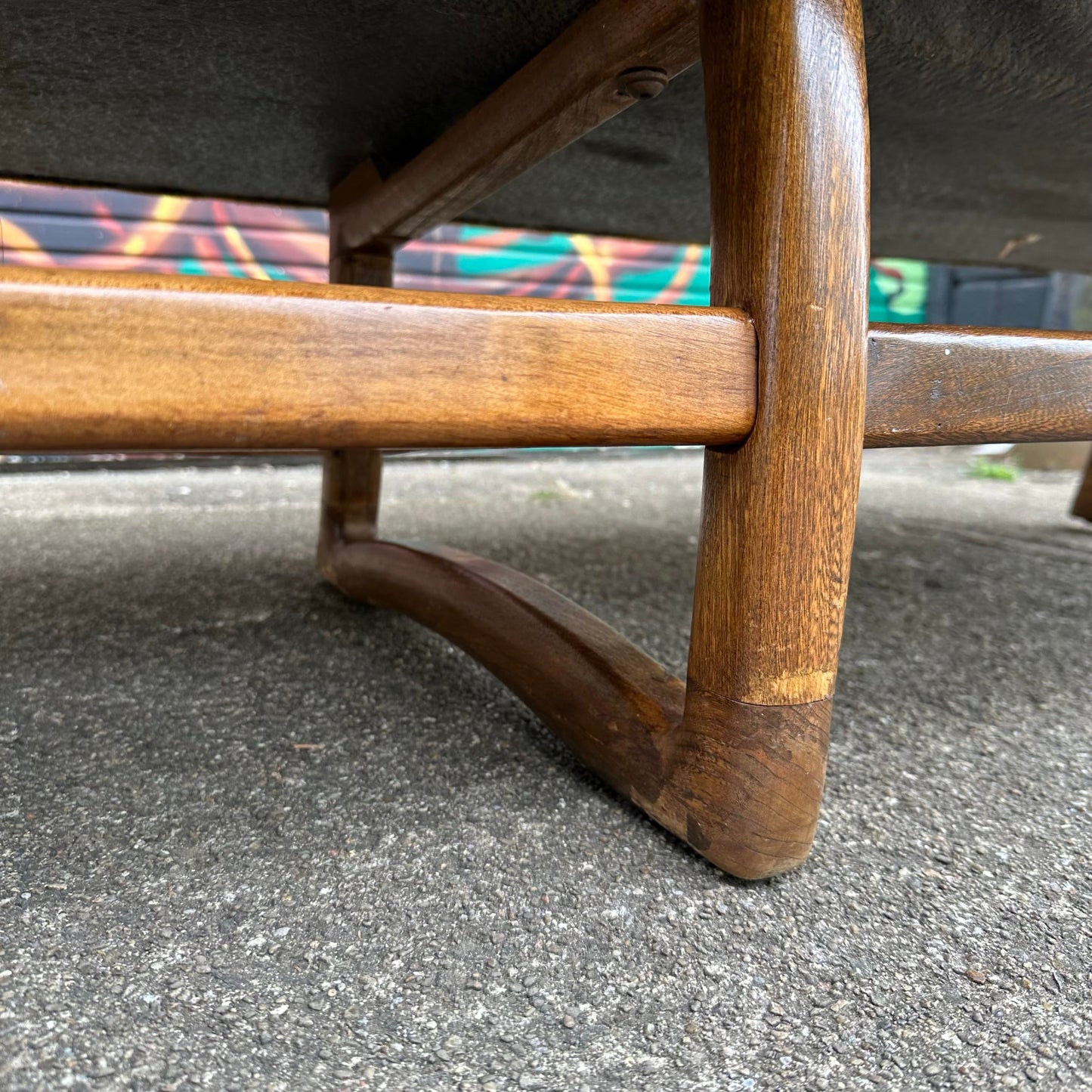 Mid 20th Century Pearsall-Style Sofa With Walnut Base