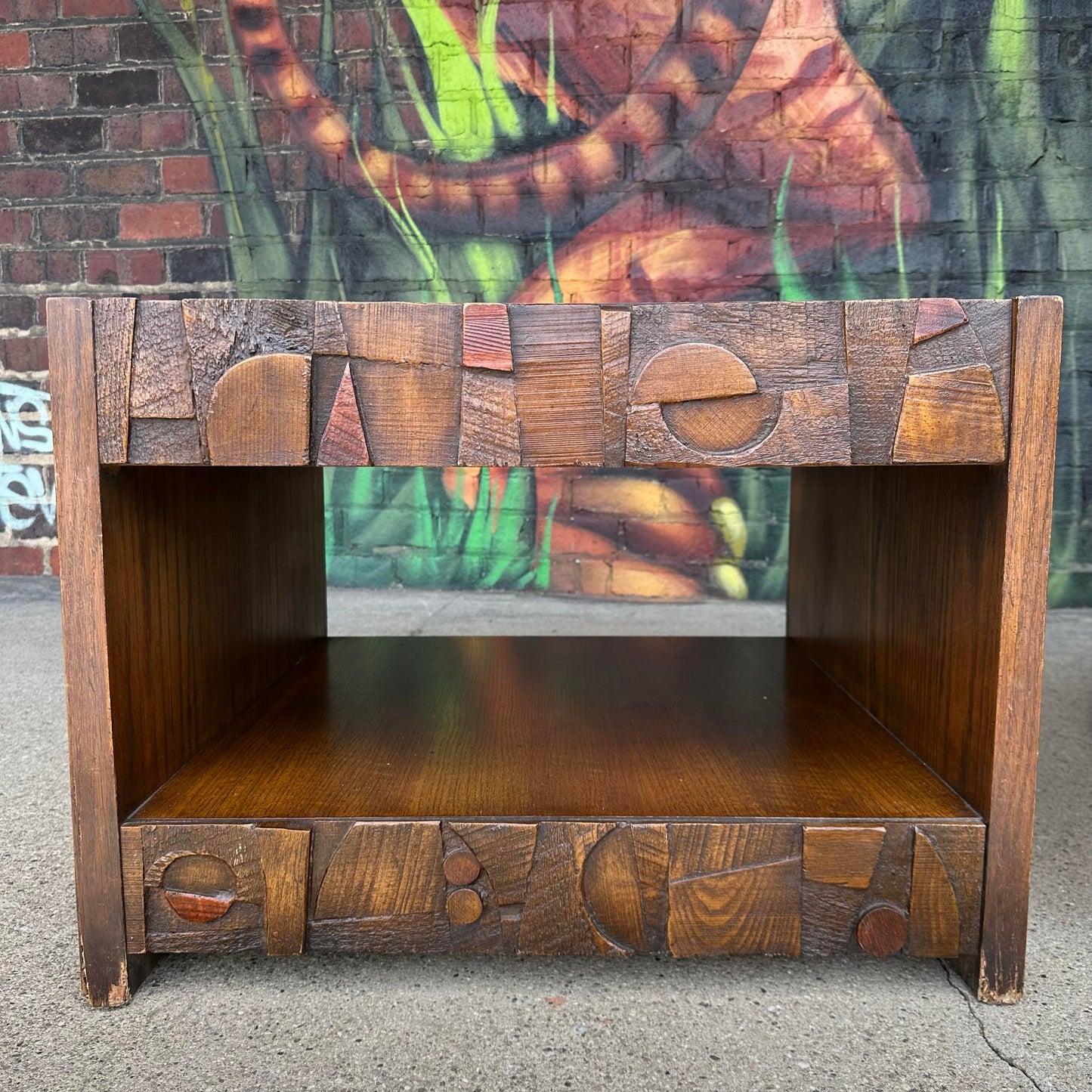 Pair of Lane Brutalist End Tables