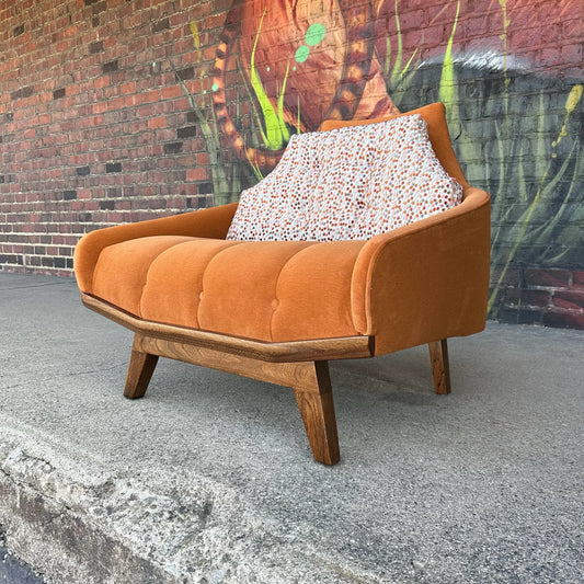 Mid-Century Modern Pearsall Style Lounge Chair Custom Reupholstered