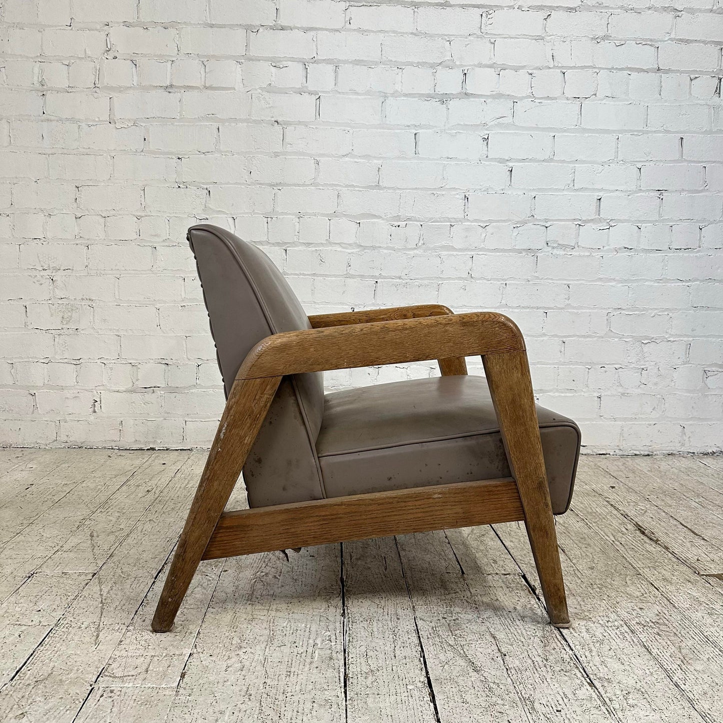 Solid Maple Thonet Lounge Arm Chair