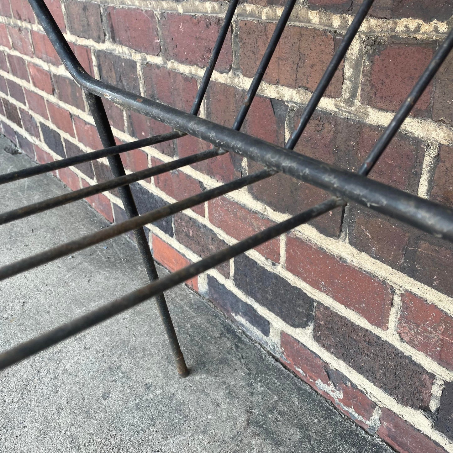 Mid 20th Century Milo Baughman for Pacific Iron Works Glass and Iron Table Square