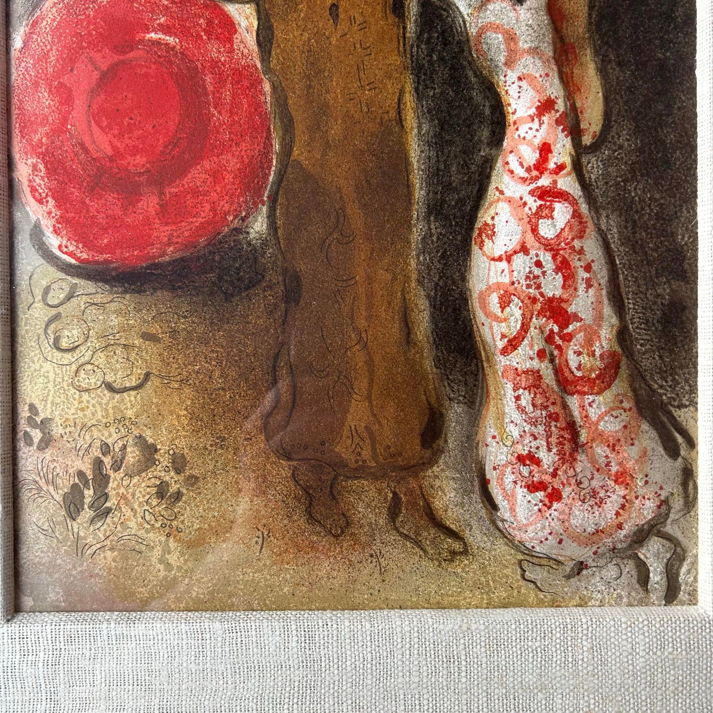 Marc Chagall "Meeting of Ruth and Boaz" Oringal Lithography