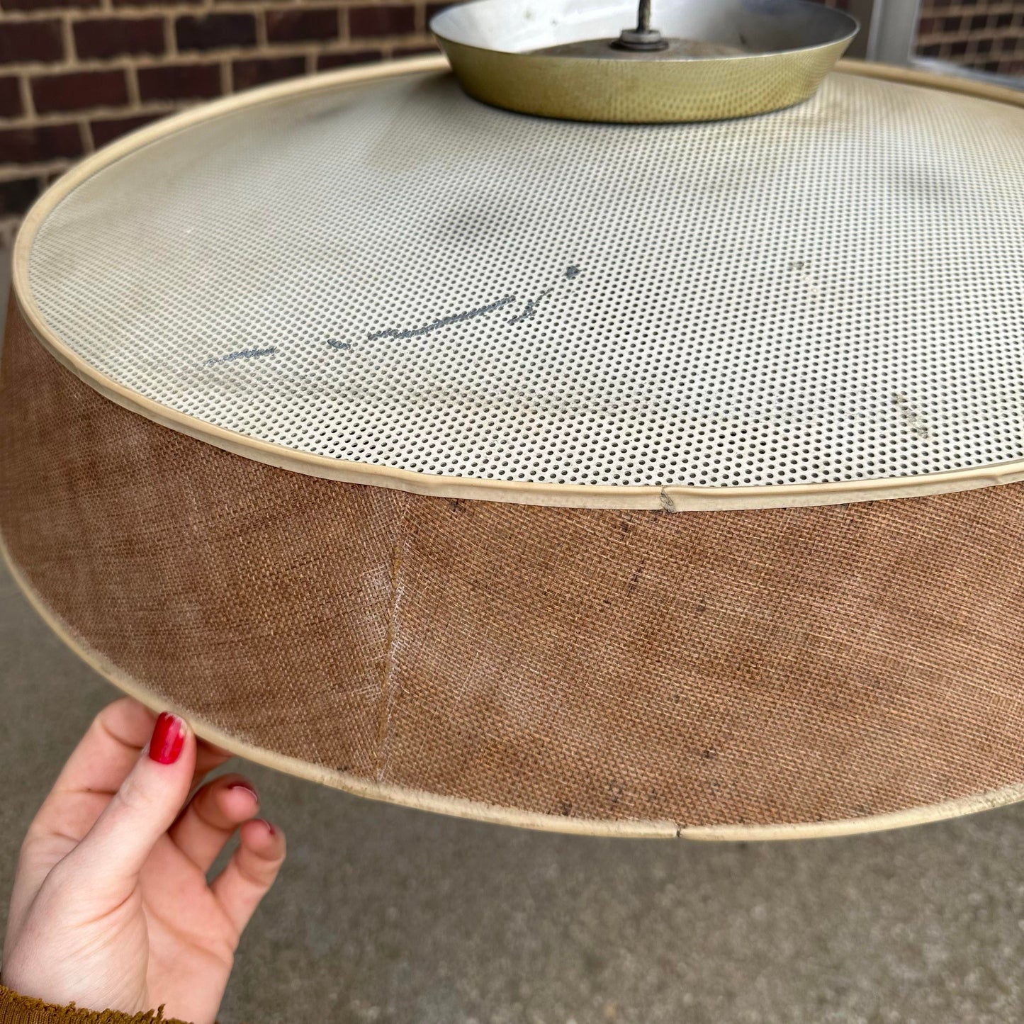 Mid Century Modern Chandelier Hanging Lamp by Gerald Thurston for Lightolier 2